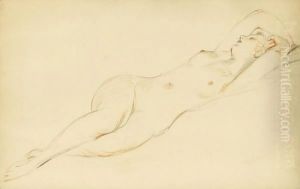 Sleeping Nude by Paul Cesar Helleu