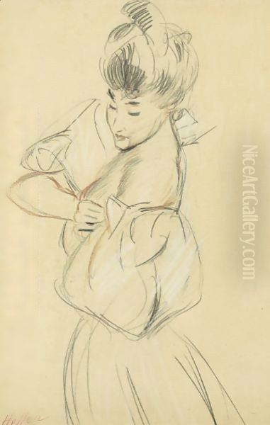 A Woman Side View Arranging Her Sleeve - view 1