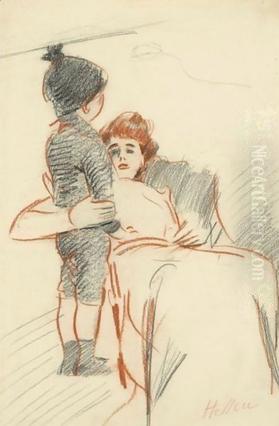 Mrs Helleu And Her Son Jean - view 1