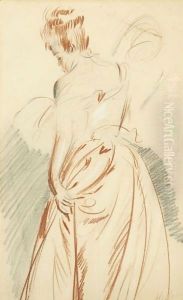 Study Of A Woman Seen From The Back