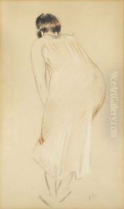 A Woman Bent Forward