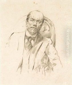 Portrait Of A Man by Repin Iliya