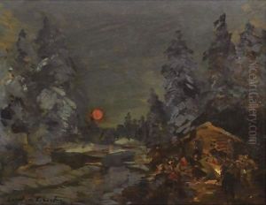 The Camp Fire by Konstantin Alexeievitch Korovin