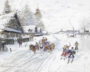 Russian Winter by Konstantin Alexeievitch Korovin