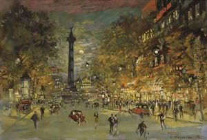 Place De La Bastille , Paris