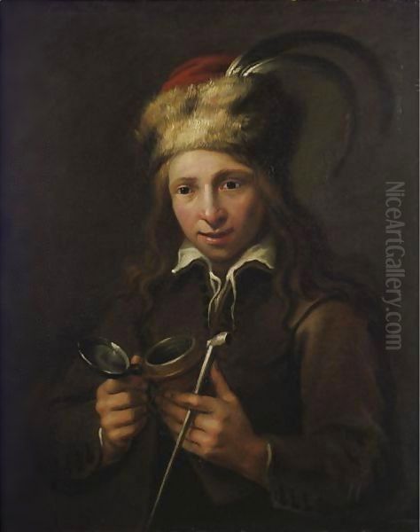Portrait Of A Boy With A Pipe - view 1