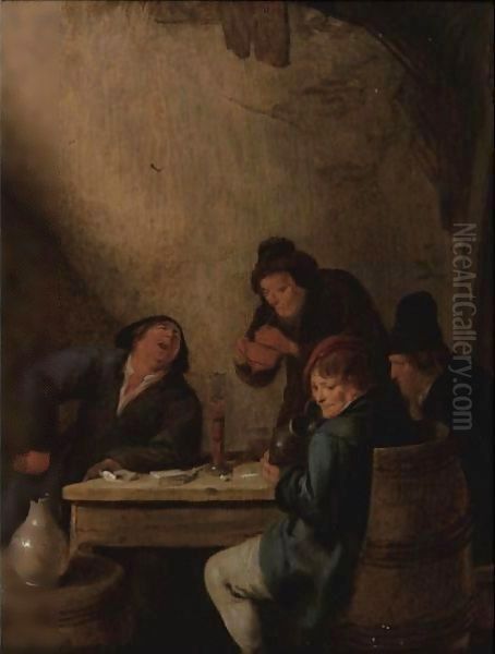 Peasants Drinking In A Tavern - view 1