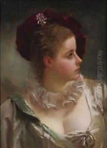Young Beauty With Red Hat
