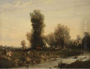 Sunday In The Country by Nicolas Louis Cabat
