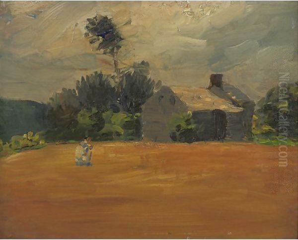 Field And Cottage - view 1