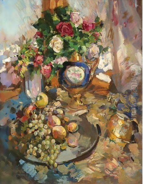 Still Life With Roses And Fruit - view 1