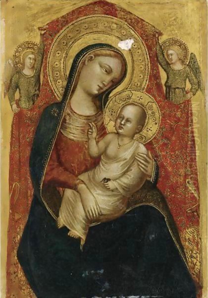 Madonna And Child With Two Angels - view 1