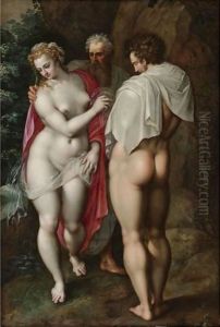Adam And Eve by Jacob De Backer