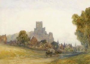 Montrichard On The Cher, Loire Valley by William Callow
