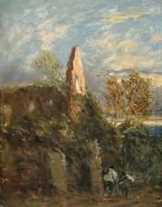 Faggot Gatherers Before A Ruined Abbey