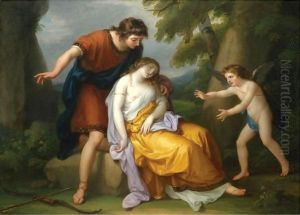 Cephalus With Procris And Cupid