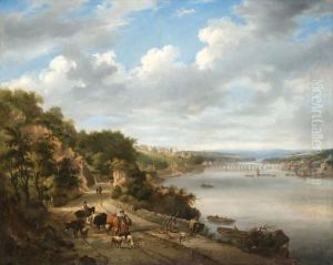 A View Of Bideford On The River Torridge, Devon by John White Abbott