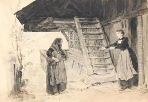 The Mother Is Coming by Albert Anker