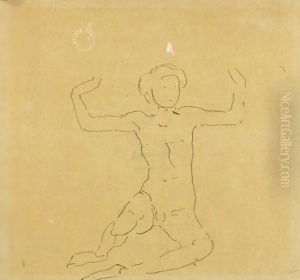 Figure To 'The Day' II (Study) by Ferdinand Hodler