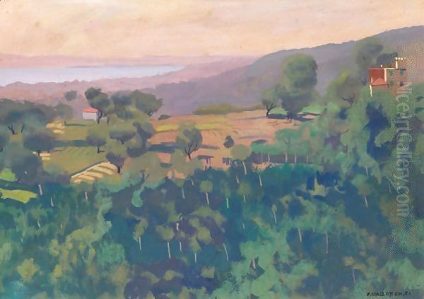 Hill Above Cagnes, In The Morning - view 1