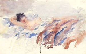 Annetta In Bed by Giovanni Giacometti
