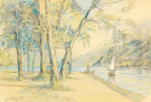 Au Bord Du Lac At The Lake Side - view 1