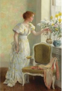 Flowers In The Window by Francis Coates Jones