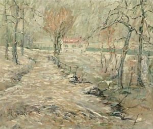 Winter Landscape With House