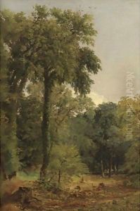 A Stand Of Trees by Jasper Francis Cropsey