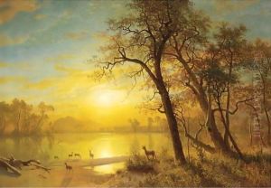Mountain Lake 3 by Albert Bierstadt