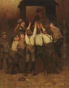 Study For 'The Last Edition' by John George Brown