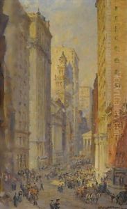 Broad Street, New York by Colin Campbell Cooper
