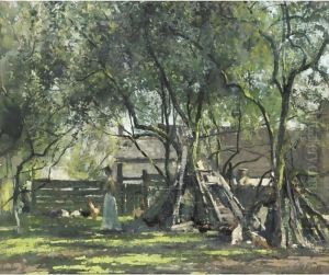 A Summer's Day At The Farm by William Page Atkinson Wells