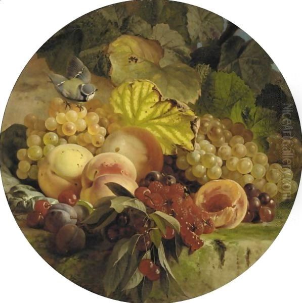 Still Life Of Fruit With Chaffinch - view 1