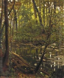 Riviere En Sous Bois by Henri Biva