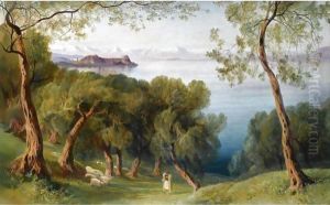 Corfu From The Village Of Ascension by Edward Lear