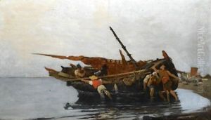 Pushing Out To Sea by Constantinos Volanakis