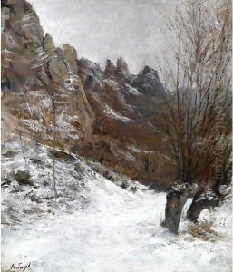 Chemin Dans Les Montagnes by Pericles Pantazis