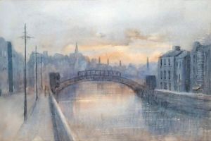 The Ha'Penny Bridge, Dublin by William Percy French