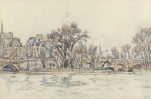 Le Vert-Galant A Paris by Paul Signac