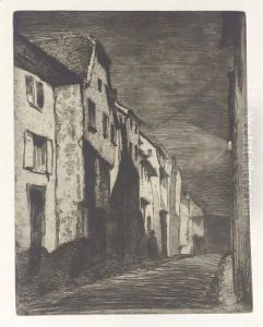 Street At Saverne by James Abbott McNeill Whistler