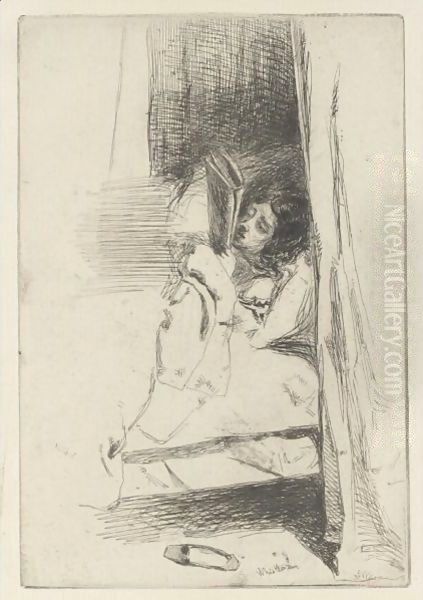 Reading In Bed - view 1