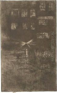 Nocturne Dance-House 2 by James Abbott McNeill Whistler
