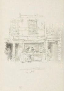 Maunder's Fish Shop, Chelsea by James Abbott McNeill Whistler