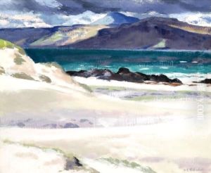 Iona And Ben More by Francis Campbell Boileau Cadell