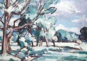 A Perthshire Landscape by Samuel John Peploe