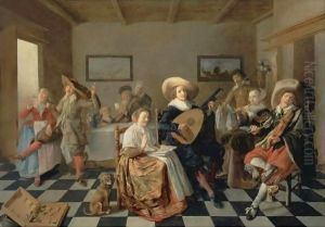 A Merry Company by Jan Miense Molenaer