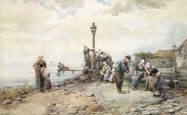 Departure Of The Fishing Fleet, Volendam - view 1