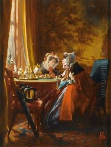 'Deux Vieilles Amies S'Entretenant' by Alexander Hugo Bakker Korff