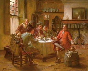 A Merry Company In An Interior